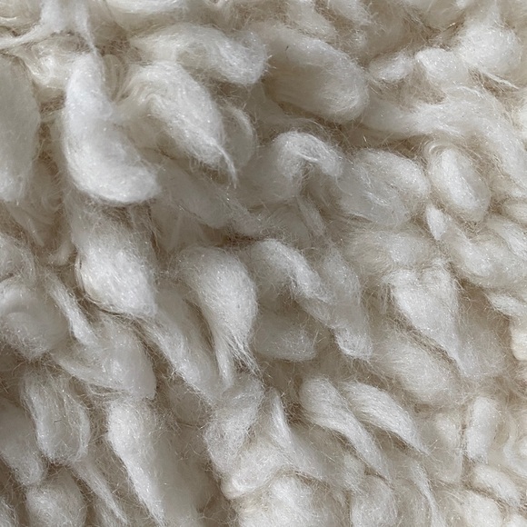 Women's White Faux Fur Jacket - Picture 3 of 5